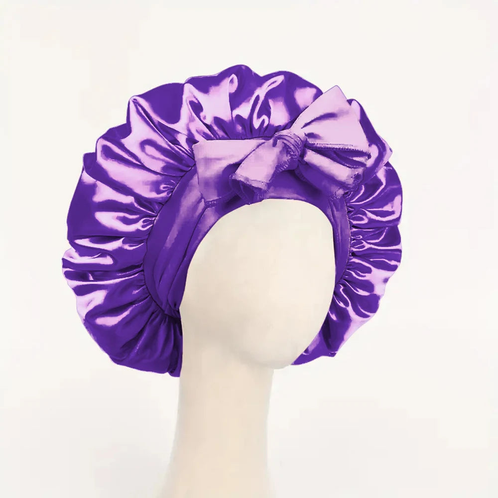 Verstellbare Premium Satin-Schlafhaube | Norya