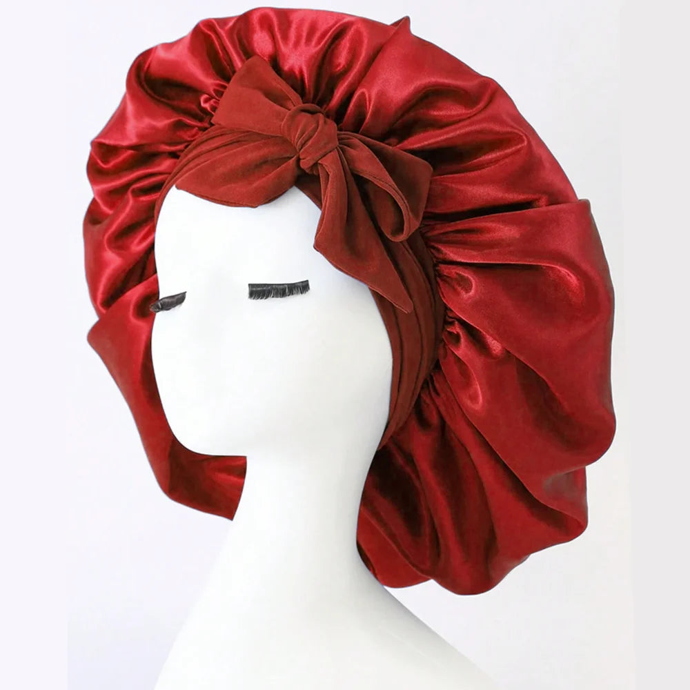 Verstellbare Premium Satin-Schlafhaube | Norya