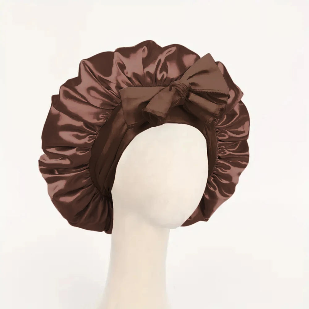 Verstellbare Premium Satin-Schlafhaube | Norya
