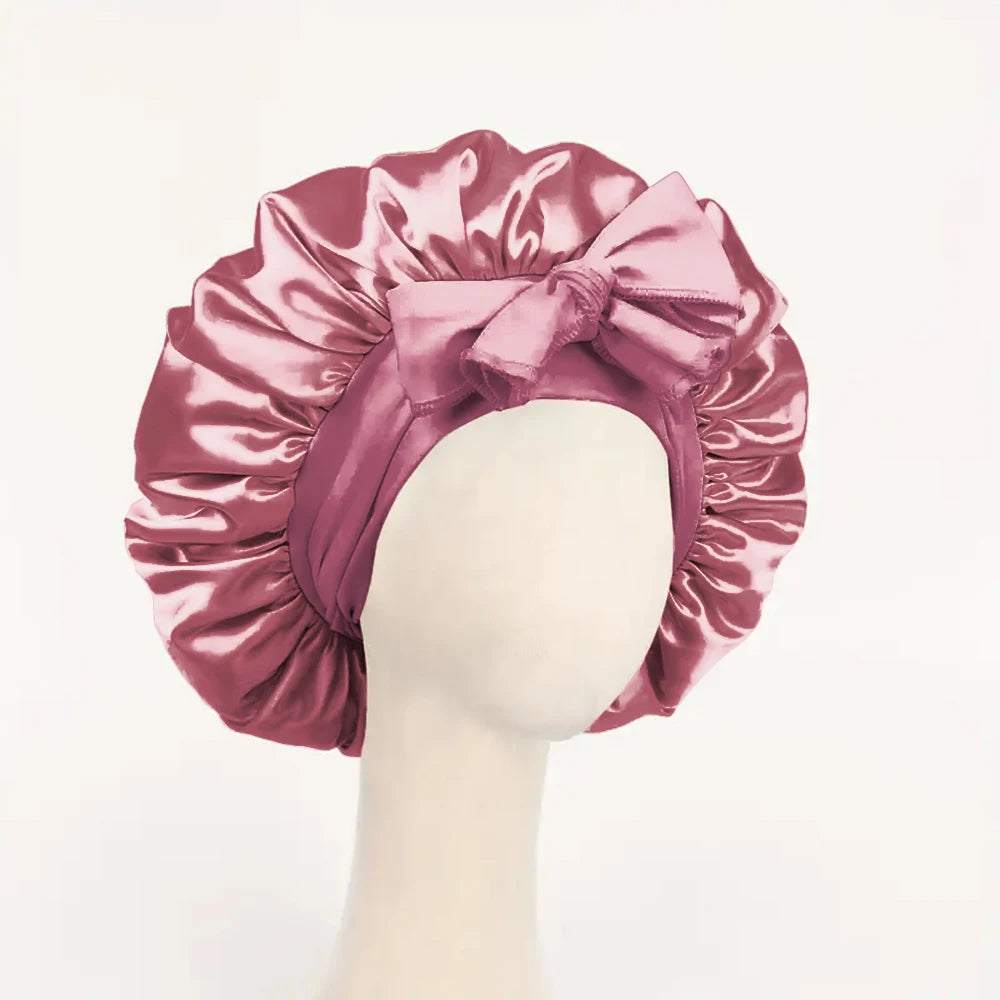 Verstellbare Premium Satin-Schlafhaube | Norya