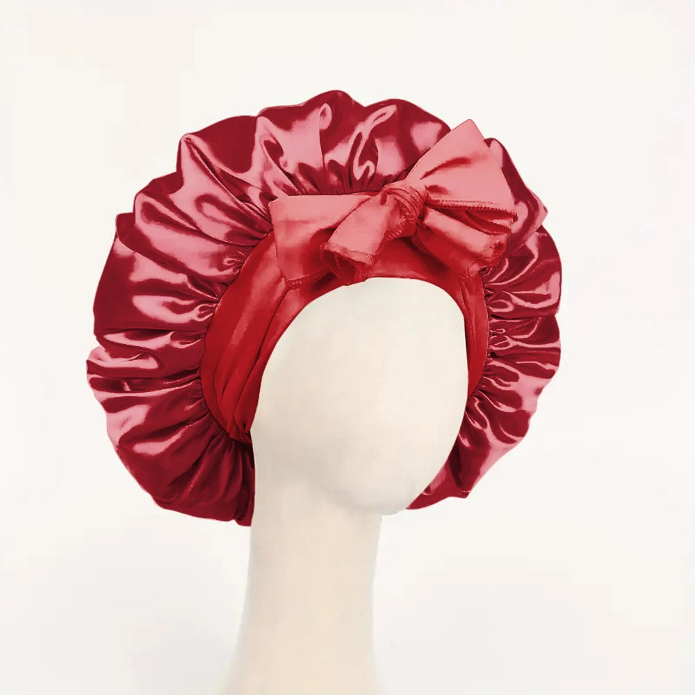 Verstellbare Premium Satin-Schlafhaube | Norya
